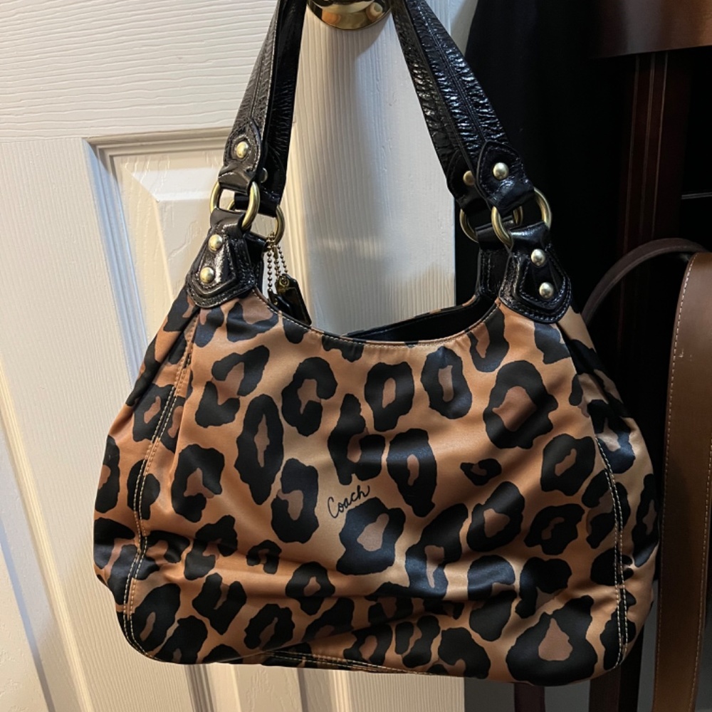 Coach Leopard Print Purse - Picture 2 of 2